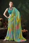Pritanshi By Vallabhi Chiffon Leheriya Print With Fancy Swarovski Work Saree Wholesale Distributors In India
